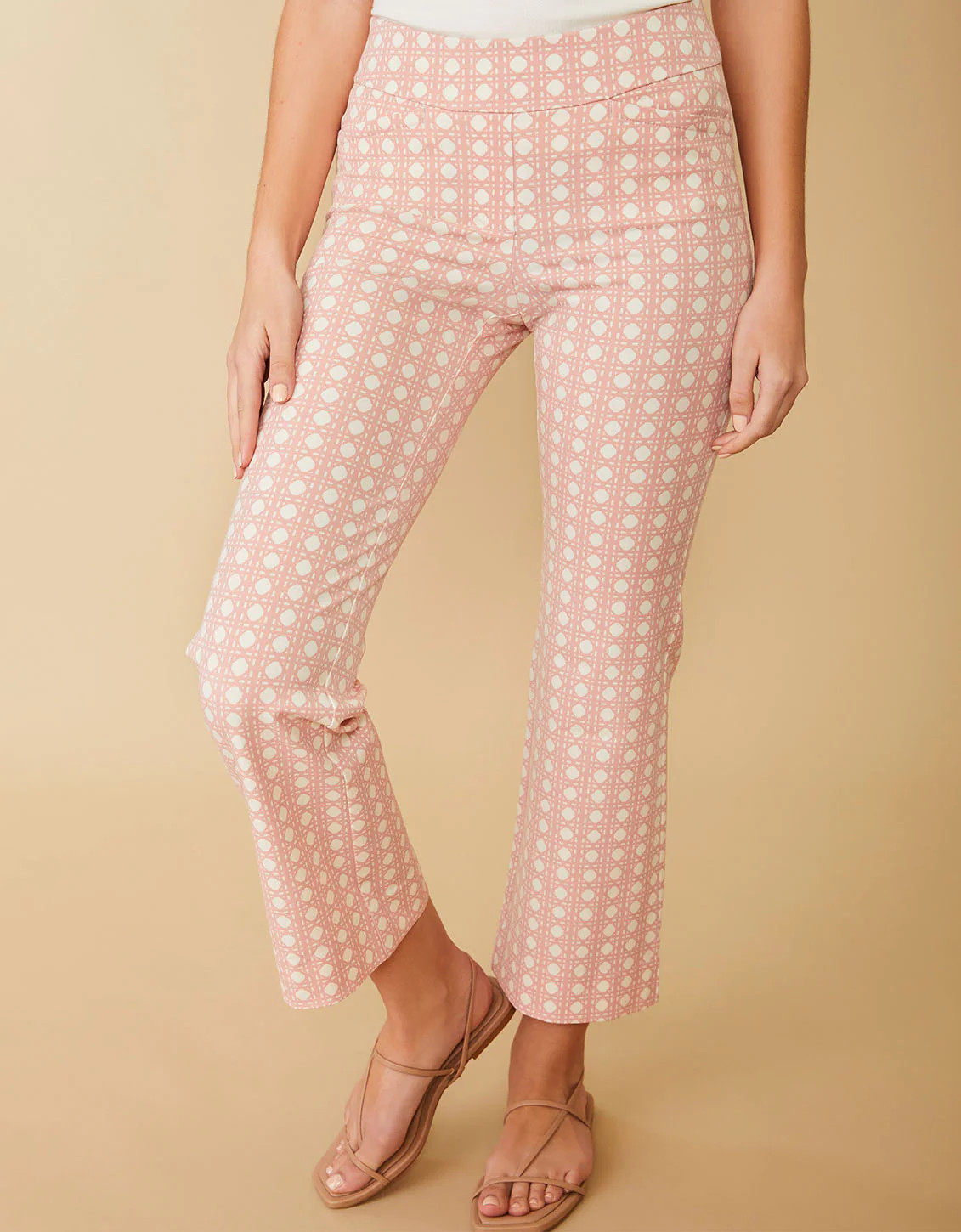 Maren Kick Flare Pant Sugar Mill Cane Pink | Spartina 449