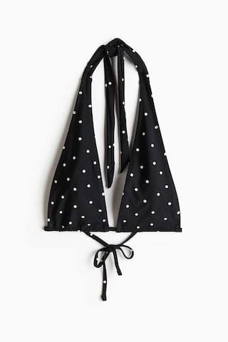 H & M - Triangle bikini top - Black/Polka Dot | H&M (US, CA, MX)