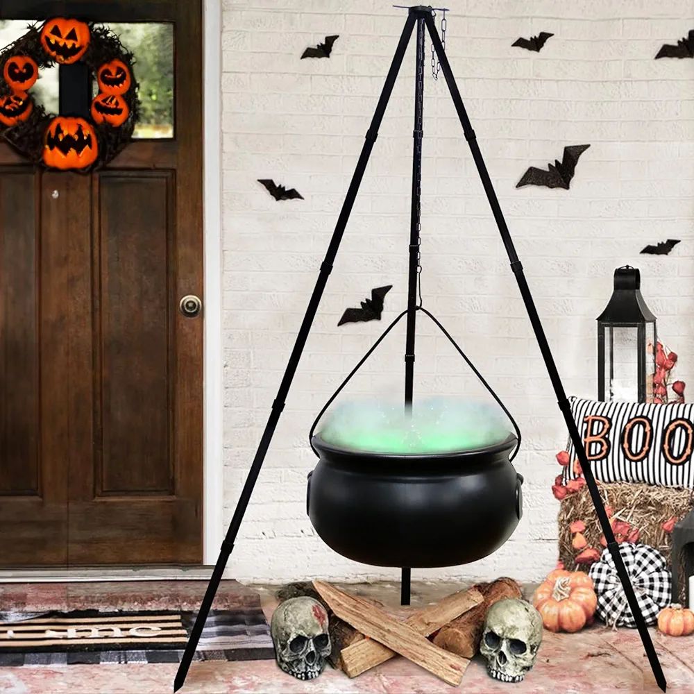 Halloween Decorations Outdoor - Halloween Party Decorations - Large Witches Cauldron on Tripod wi... | Amazon (US)