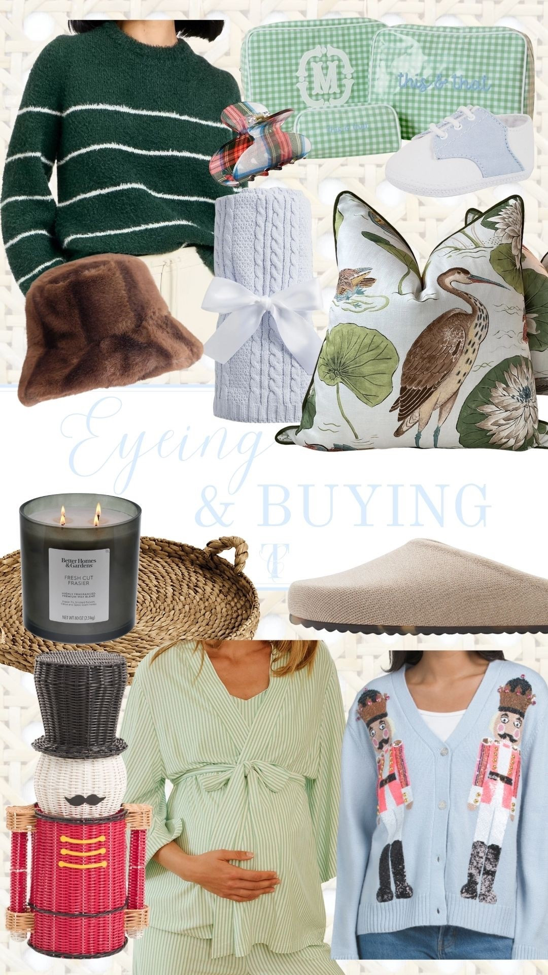 Eyeing and Buying 


Ballard Designs
Custom Home Decor
Custom Pillows
Lake Pajamas 
Rothy’s 
Walmart
Christmas Candle
TJ Maxx Finds
Marshall’s Finds
Nutcracker
Ballard Designs 
Baby Gift
Target Find 

#LTKSaleAlert #LTKFindsUnder50 #LTKFindsUnder100