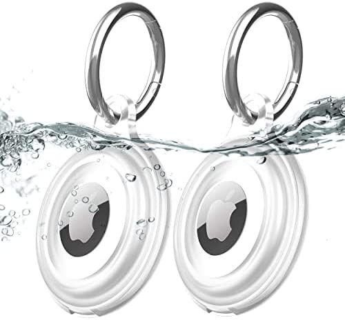 2 Pack IPX8 Waterproof AirTag Keychain Holder Case, Lightweight , Travel Gift - Travel Gifts  | Amazon (US)