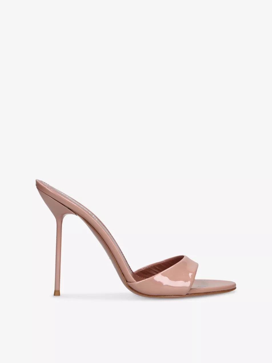 Lidia Patent-Leather Heeled Mules | Selfridges