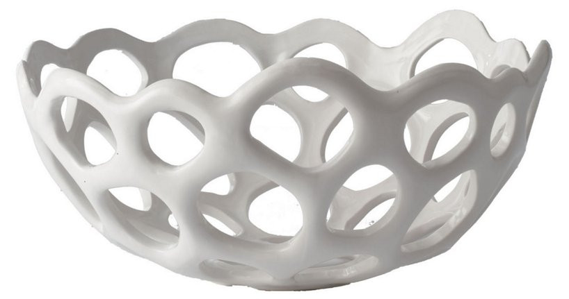 Perforated Porcelain Bowl, Small | One Kings Lane