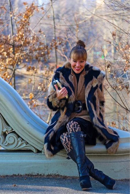 Fall + Winter Fashion - Fur Coat - Boots - Shoes - Tights - Brown - Black - Clothing

#LTKSeasonal #LTKFind #LTKstyletip