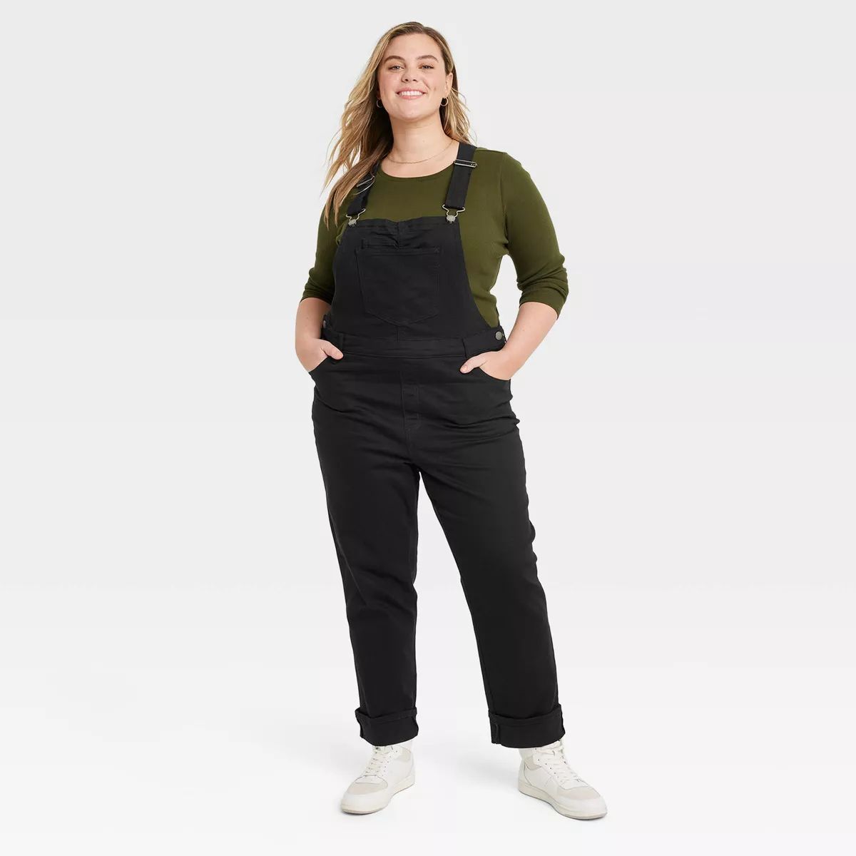 Women's 90's Slim Denim Overalls - Universal Thread™ Black | Target