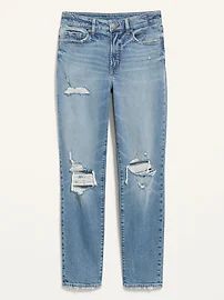 High-Waisted OG Straight Ripped Jeans for Women | Old Navy (US)