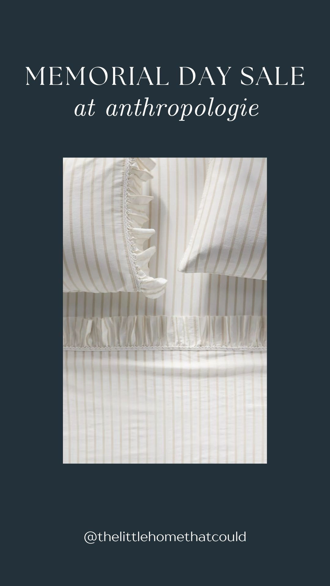 Ruffled striped bedding from Anthropologie

#LTKHome #LTKSaleAlert