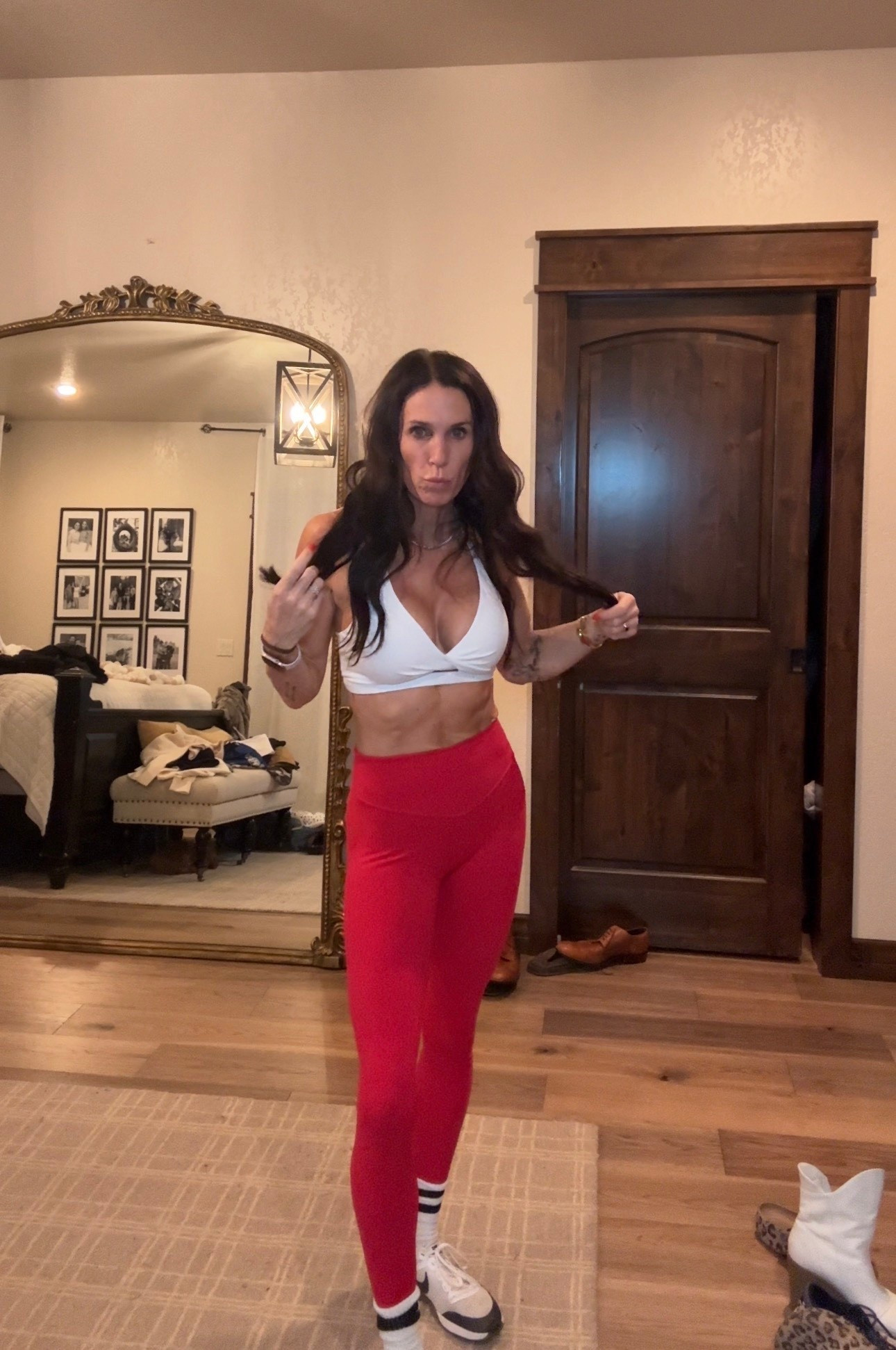 Workout ootd, Amazon for everything except shoes. TTS 