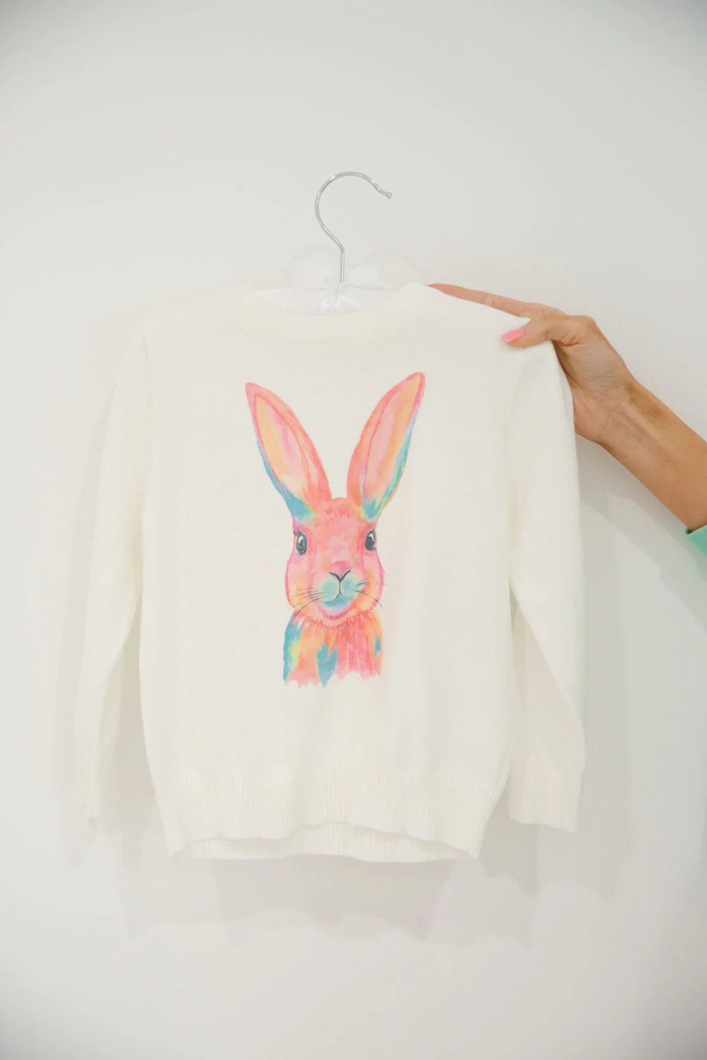 MINI KIDS WATERCOLOR BUNNY SWEATER | Judith March