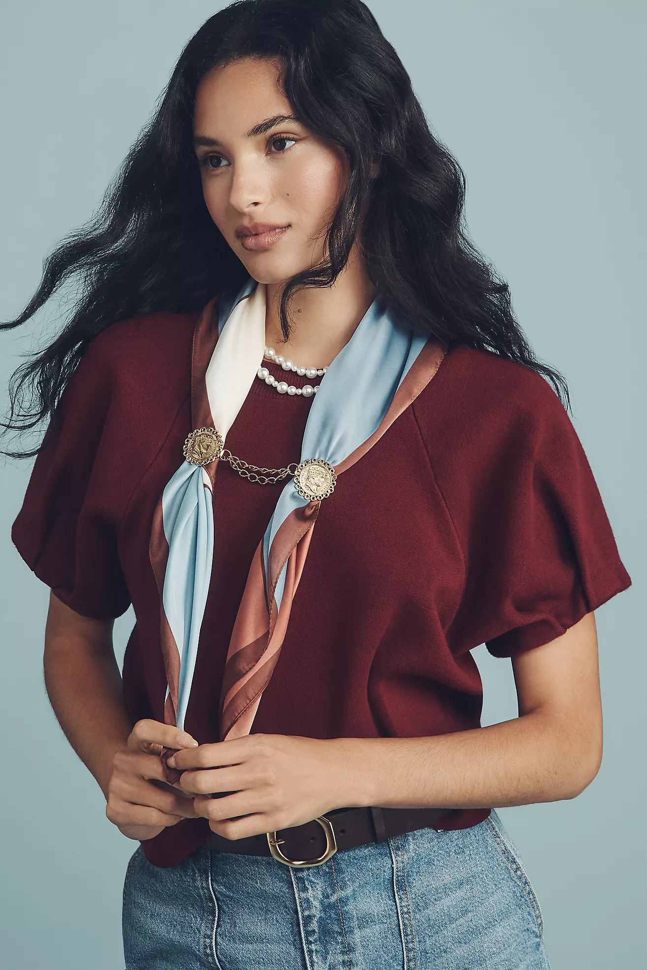 By Anthropologie Crew-Neck Sweater Tee | Anthropologie (US)