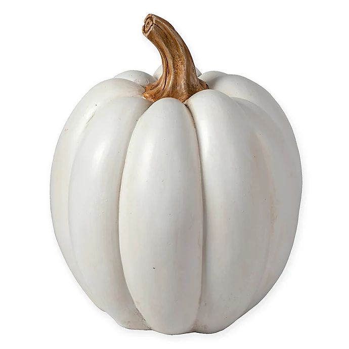 Bee & Willow™ Home 8-Inch Tabletop Pumpkin in White | Bed Bath & Beyond