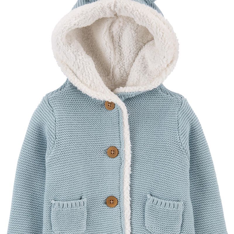 Baby Sherpa-Lined Cardigan | Carter's