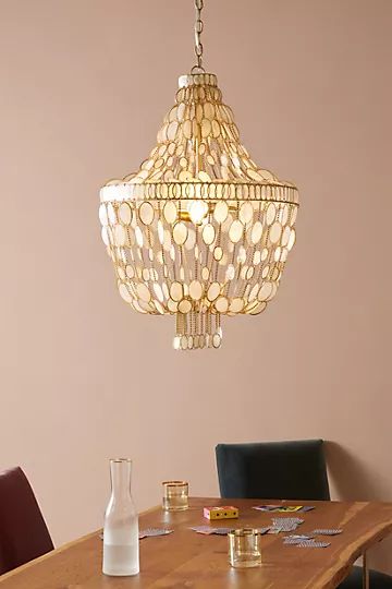 Oval Capiz Chandelier | Anthropologie (US)