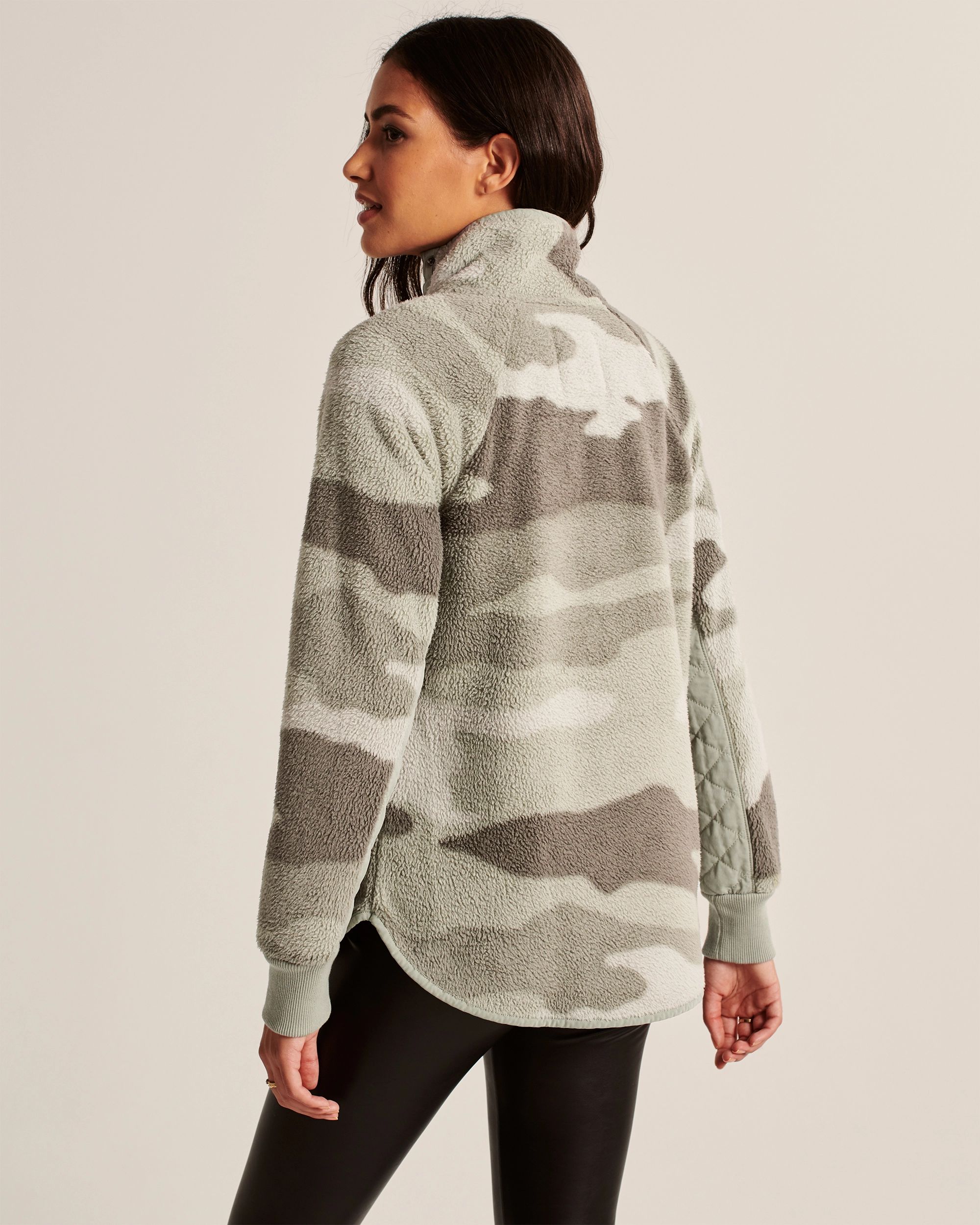 Asymmetrical Snap-Up Fleece | Abercrombie & Fitch (US)