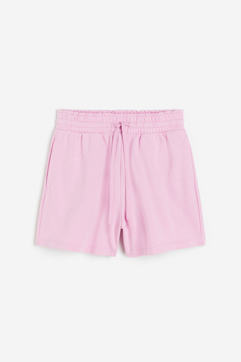 H & M - Paper bag sweatshirt shorts - Pink | H&M (UK, MY, IN, SG, PH, TW, HK)