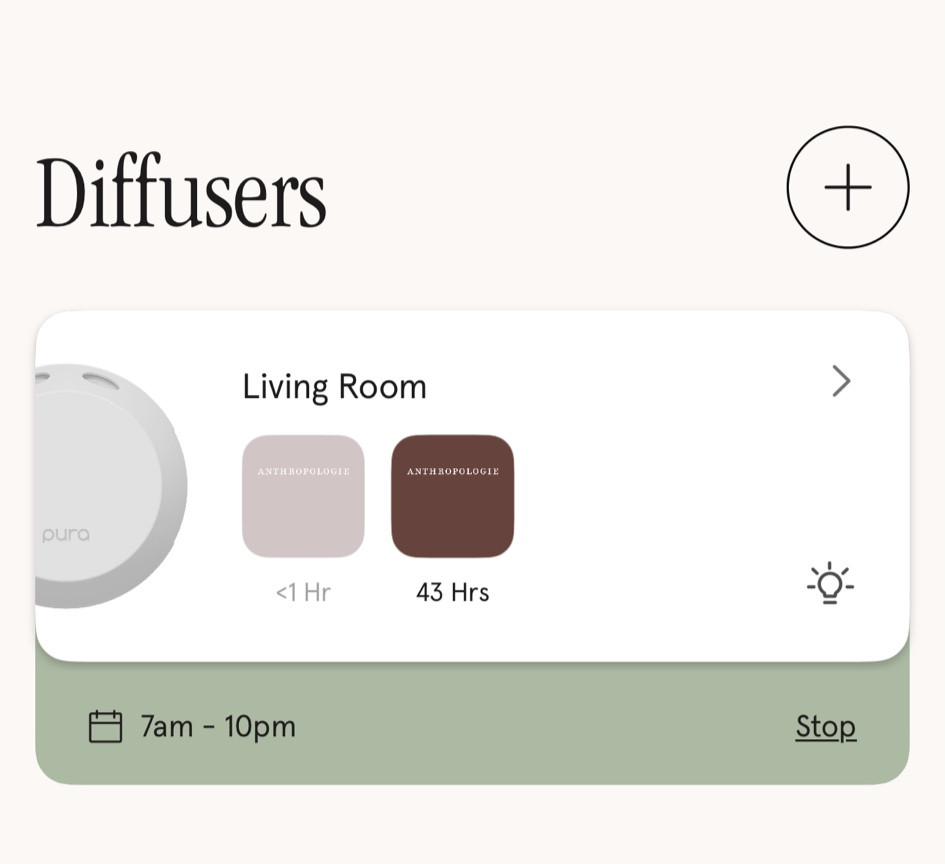 Home diffuser with an app and so many scents 

#LTKFamily #LTKHome #LTKFitness