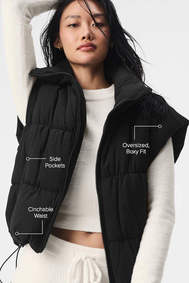 Incline Puffer Vest - Black | Alo Yoga (US)
