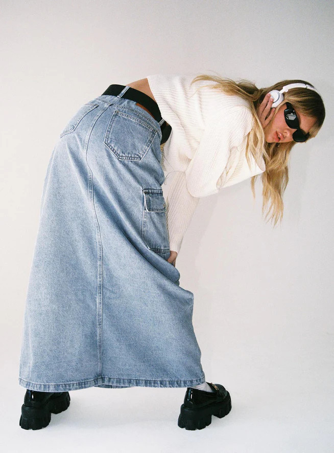 McGuane Denim Midi Skirt | Princess Polly US