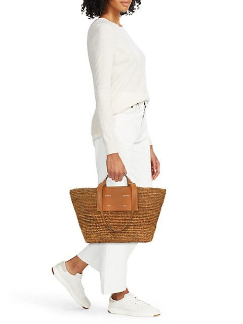 Large Morris Raffia Tote | Saks Fifth Avenue