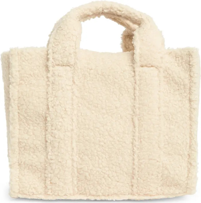 Mini Faux Shearling Tote Bag | Nordstrom Rack