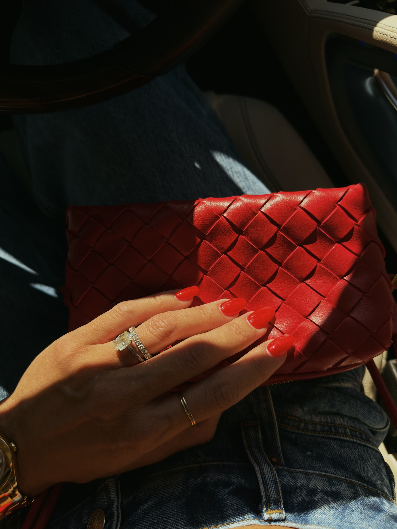 red bag trending for Fall ♥️ 

amazon finds, bottega vanetta dupe, handbag, Fall trends 

#LTKFindsUnder50 #LTKItBag