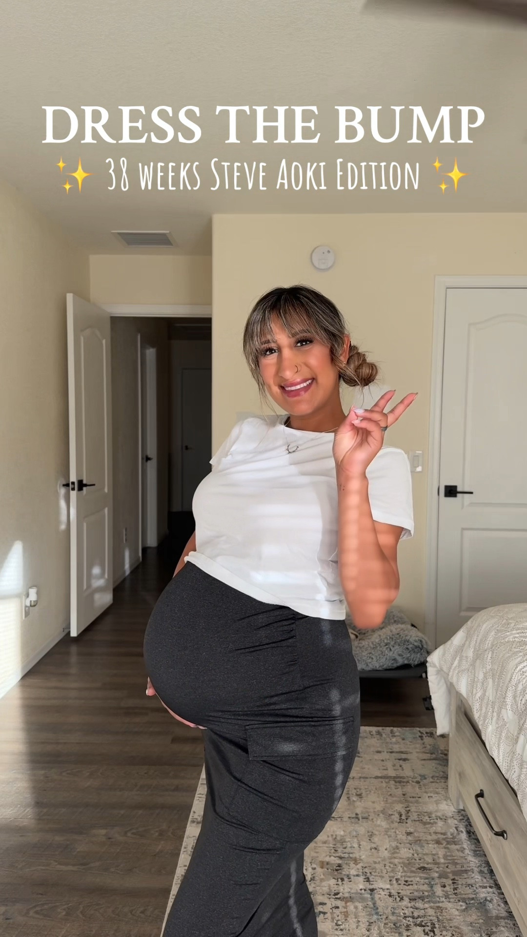 38 weeks pregnant and I decided to go see @Steve Aoki at the fair! I had a freaking blast and danced my butt off. This is my 4th time seeing him and it was so worth it. I love music and dancing and I think Zakyah loved it too because he was fist bumping and kicking right along with momma! 😆 Now this was not my original outfit so I will post what my OG outfit was later, I thought it was much cuter 😜🤰🏽✨💙 #bumpstyle #pregnancy #amazonmaternity 

#LTKBaby #LTKBump #LTKStyleTip