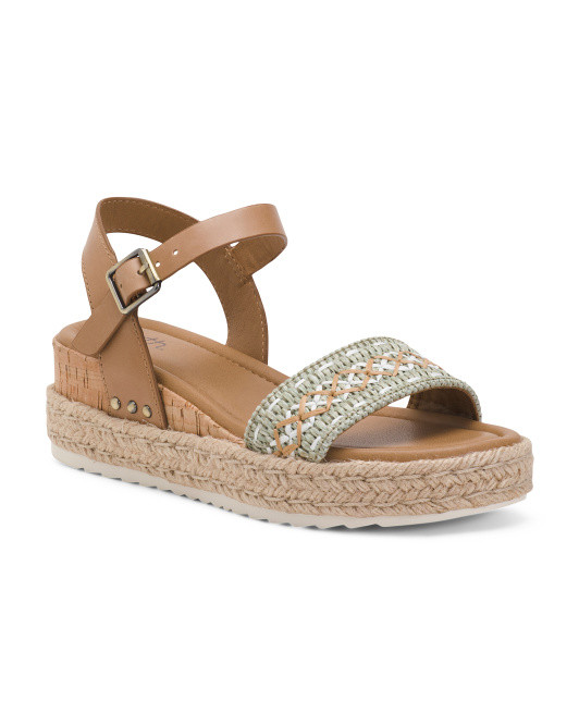 Collins Platform Wedge Ankle Strap Comfort Sandals | TJ Maxx