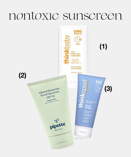 Nontoxic sunscreen options! The weather is heating up which means it’s extra important to take care of your skin! 

#LTKsalealert #LTKbeauty #LTKbaby