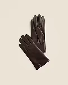 Leather tech-touch gloves | J. Crew US