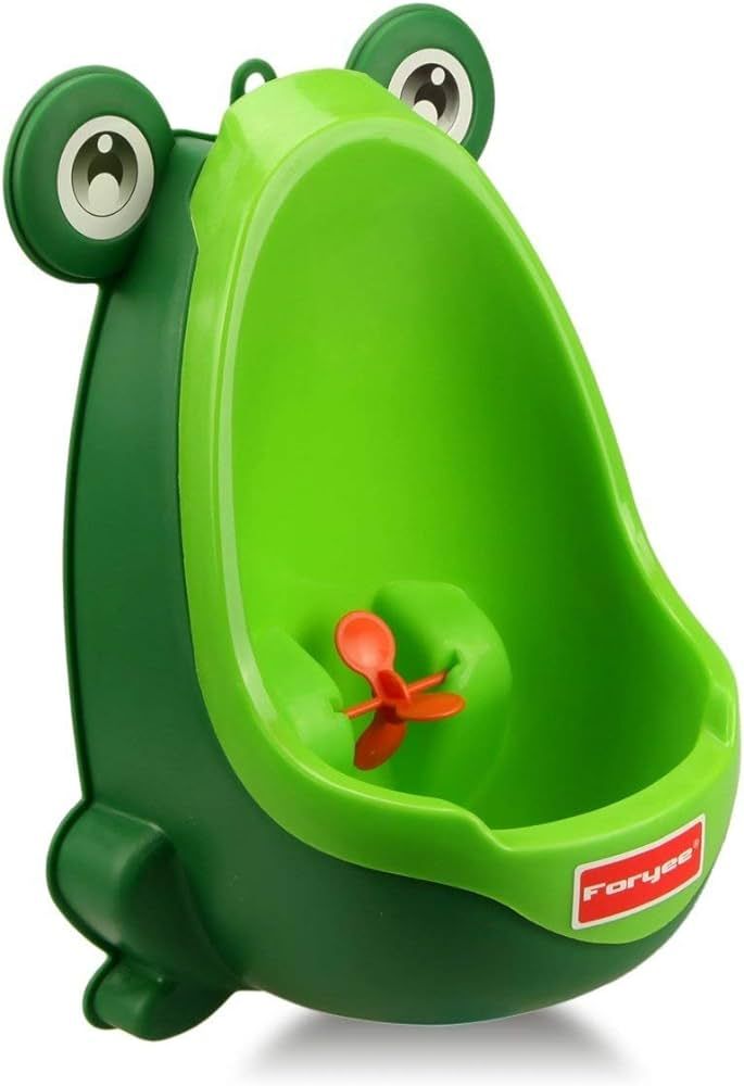 Foryee Cute Frog Potty Training Urinal for Boys with Funny Aiming Target - Blackish Green | Amazon (US)
