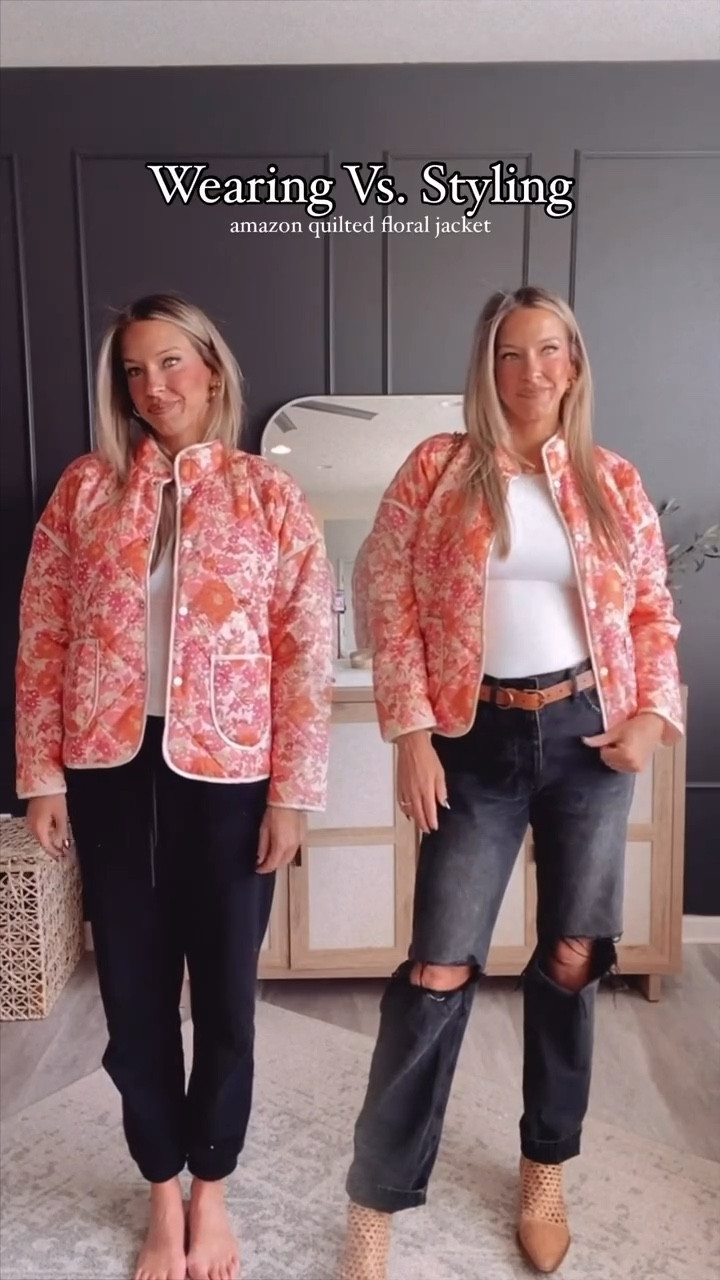 comment JACKET for the 🔗

Such a great find for Winter! Love that floral detailing is still on trend! Paired with a pair of denim, belt and basic white tee, it’s the perfect Thanksgiving look! Jacket is a size Medium and fits true to size.

Quilted jackets, fall jackets, printed jackets, floral jackets, lightweight coats, fall coats, holiday jackets, holiday coats, jackets, amazon jackets, amazon coats

#quiltedjacket #printedjacket #floraljacket