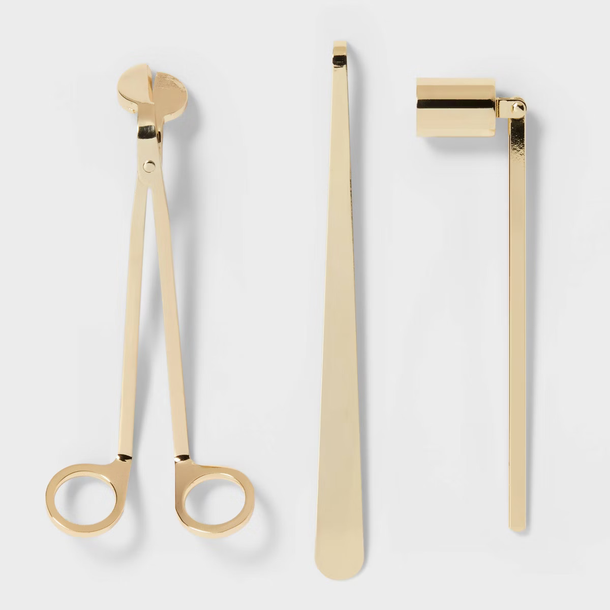 5.5" Wick Trimmer Snuffer and Wick Pusher Candle Holder Set - Threshold™: Elegant Stainless Ste... | Target