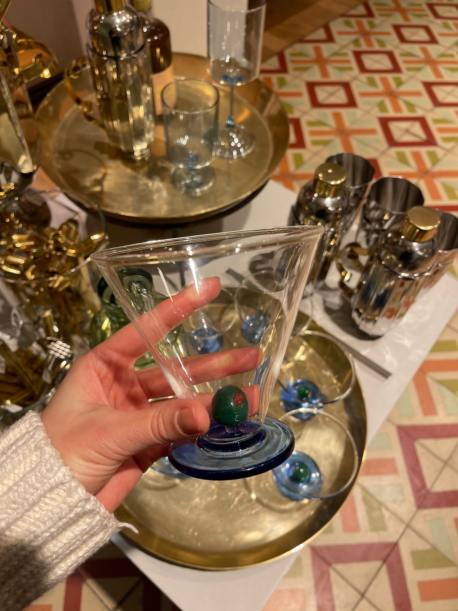 a cutie cocktail glass 🍸🫒

#LTKGiftGuide #LTKHome