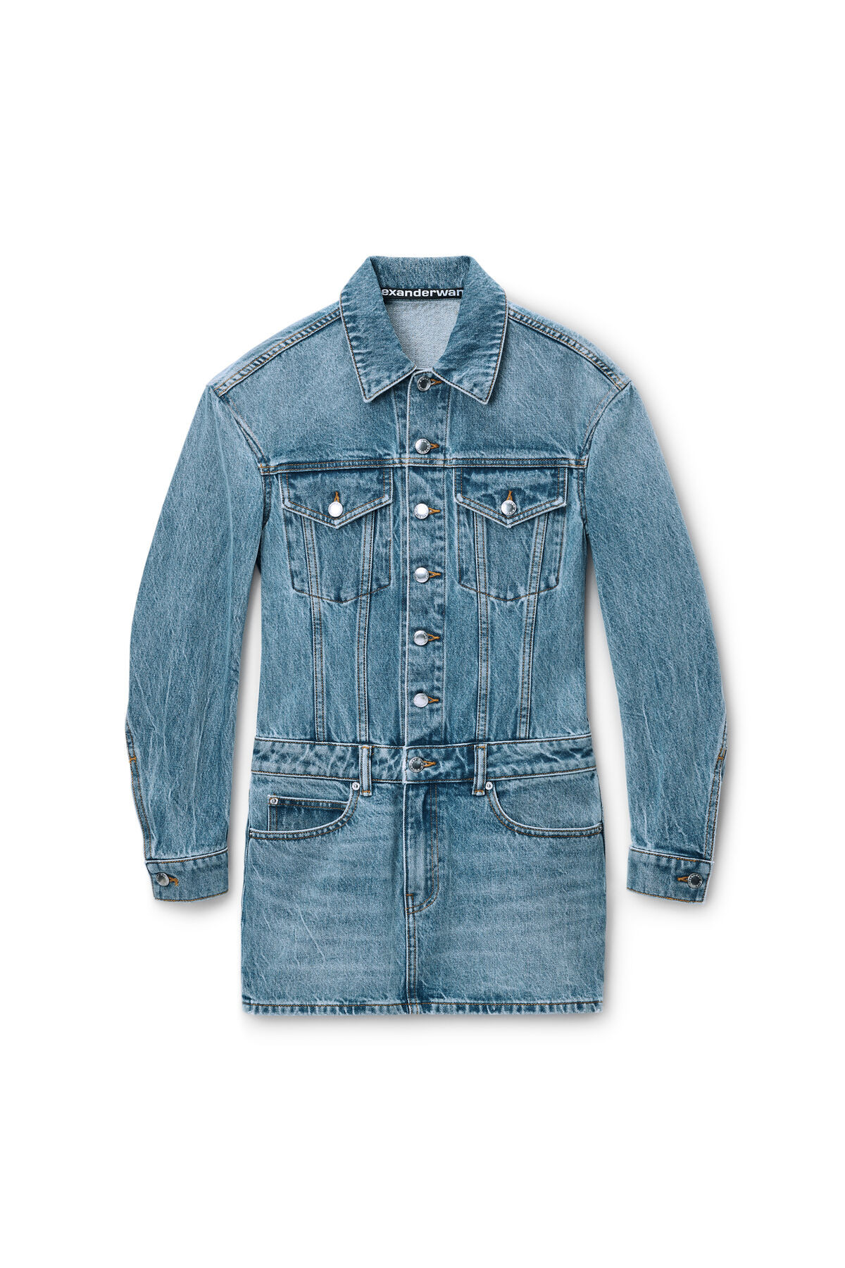 Denim Minidress in Cotton | Alexander Wang