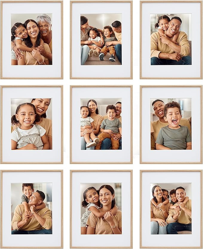 Camden Reed 9 Piece Gallery Wall Frame Set, matted frames feature an 8x10 inch Photograph or Art ... | Amazon (US)