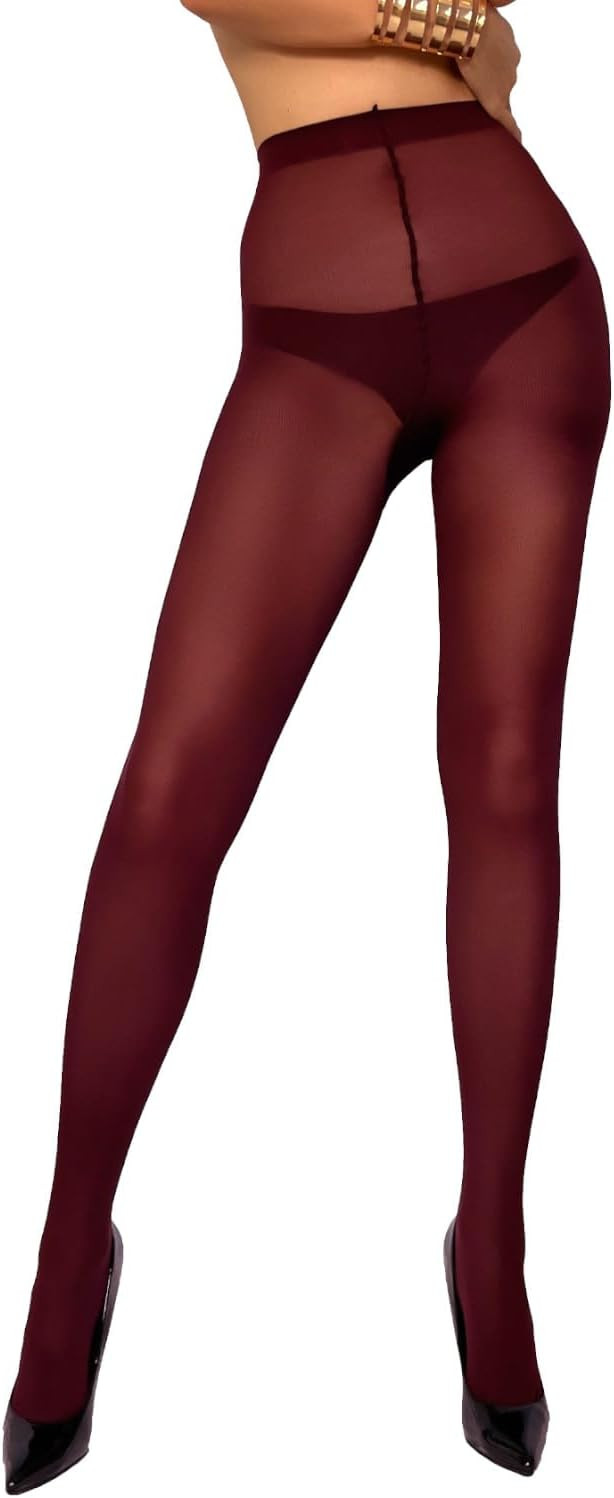 Charm and Attitude Tights for Women | Semi Opaque Pantyhose | Colored Stockings Nylons 40D | Amazon (US)