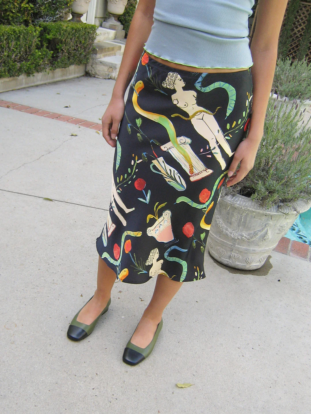 Sandy Midi Skirt - Museo Nero | Lisa Says Gah