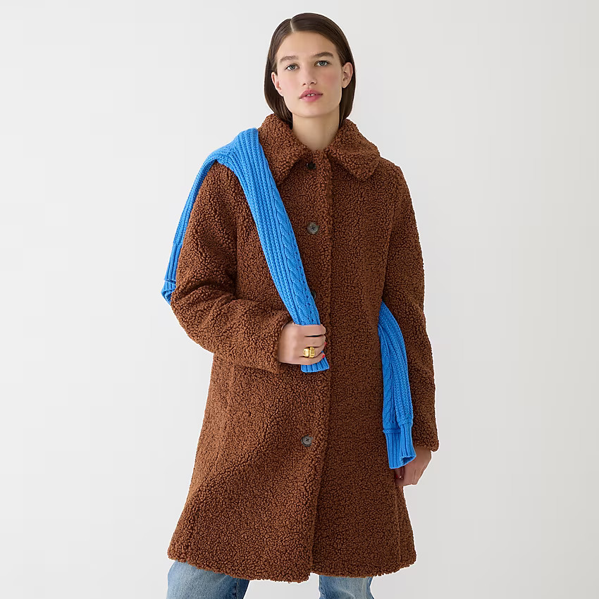 Teddy sherpa lady coat | J. Crew US