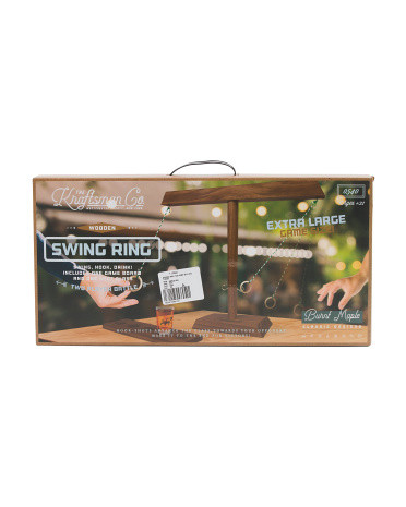 Wooden Ring Toss Game With Shot Glass | TJ Maxx