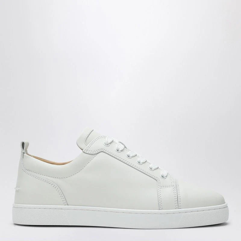 Christian Louboutin Men's Leather Sneaker Louis Junior in White | Size 43 | 3240420LE | LOZURI