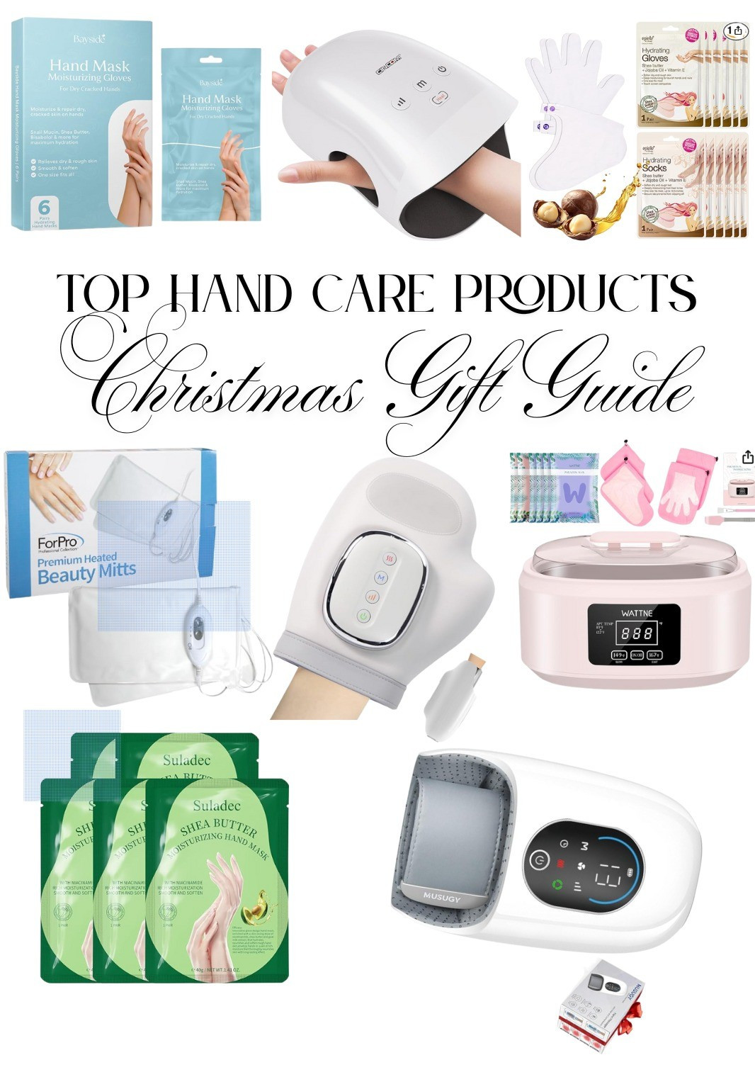 My favorite massagers and great thoughtful gifts for family and friends this Christmas.Moisturizing Hand Mask with Shea Butter and Goat Milk, Hydrating Hand Masks for Dry Cracked Hands, Epielle Hydrating Hand & Foot Masks 12 Pairs, Hand Mask Moisturizing Gloves for Dry Cracked Skin | Hydrating Treatment with Snail Mucin Shea Butter Hyaluronic Acid Bisacolol Vitamin E, ForPro Professional Collection Premium Heated Mitts, Electric Thermal Moisturizing Hand Warmers for Spa Treatments.CINCOM Hand Massager - Cordless Hand Massager with Heat and Compression for Arthritis and Carpal Tunnel, Gifts for Women(White).Paraffin Wax Machine for Hand and Feet -Paraffin Wax Warmer Moisturizing Kit Auto-time and Keep Warm Paraffin Hand Wax Machine for ArthritisMAJF Hand Massager with Heat and Compression, 3 Massage 4 Temperatures 5 Compression Models Hand Massage for Arthritis & Carpal Tunnel, Ideal Gifts for Women/MenHand Massager with Heat and Compression : Full-Hand and Wrist Coverage with Touchscreen & Palm Roller – Designed for Daily Comfort at Home, Office, or Travel

#LTKBeauty #LTKSeasonal #LTKFindsUnder50