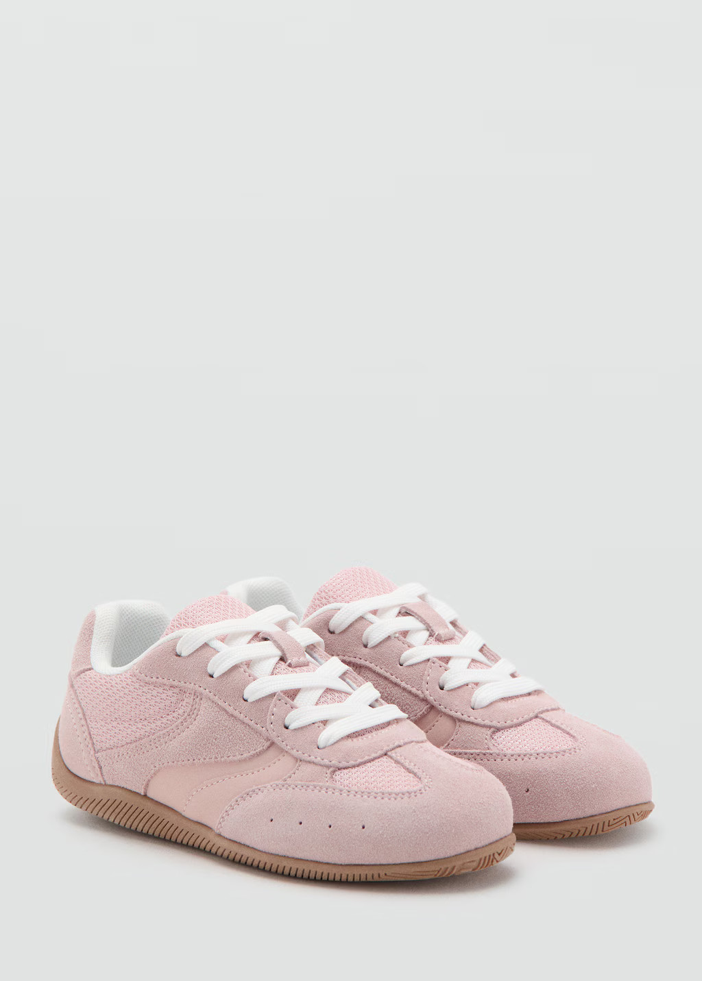 Lace-up leather sneakers | MANGO (UK)