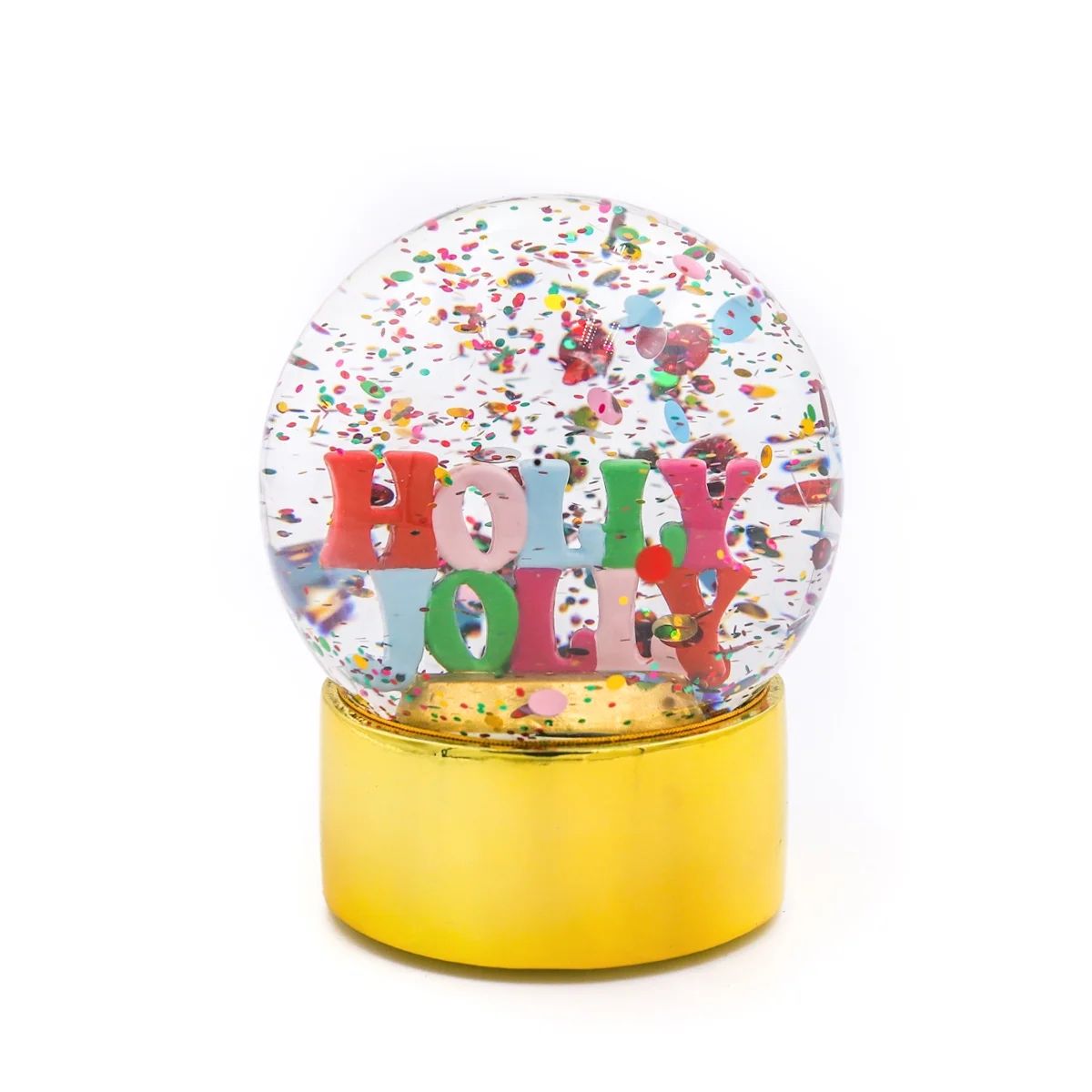 Packed Party 'Holly Jolly' Luxe Snow Globe Décor | Walmart (US)