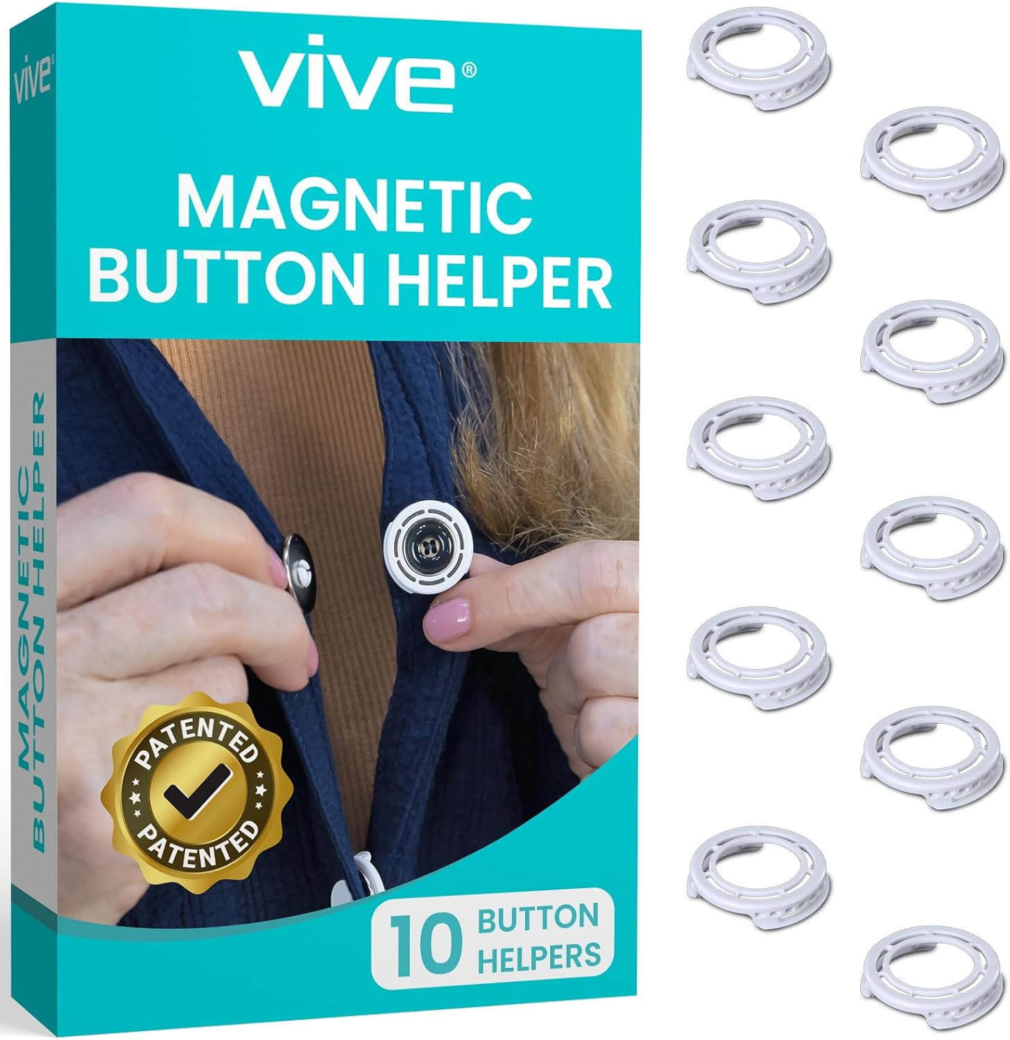 Vive Button Assist Tool (10 Pack) - Magnetic Button Helper for Elderly - Assistive Devices for Di... | Amazon (US)