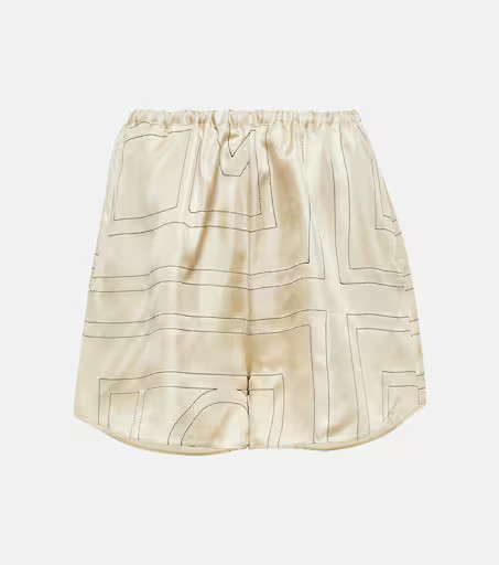 Logo silk shorts | Mytheresa (US/CA)