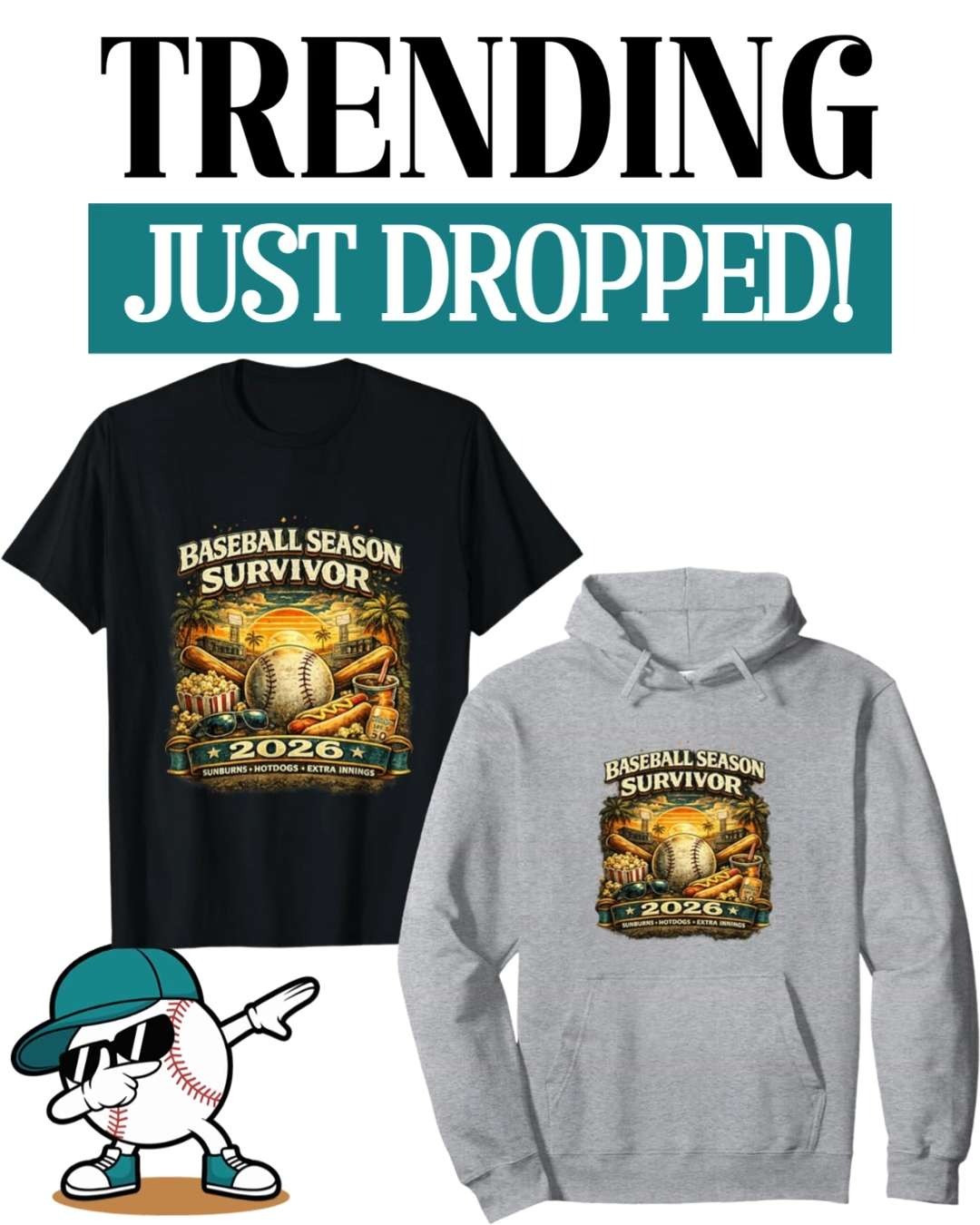 ⚾🔥 Just dropped and perfect for baseball fans! This Baseball Season Survivor 2026 graphic is made for those long game days, extra innings, ballpark snacks, and unforgettable moments at the field. A fun, bold design for anyone who lives for baseball season and proudly survived every pitch, inning, and weekend at the ballpark! 🌞🌴⚾

#LTKSeasonal #LTKMens #LTKootd #LTKTravel #LTKSpringSale 

 #LTKootd #LTKSeasonal #LTKMens