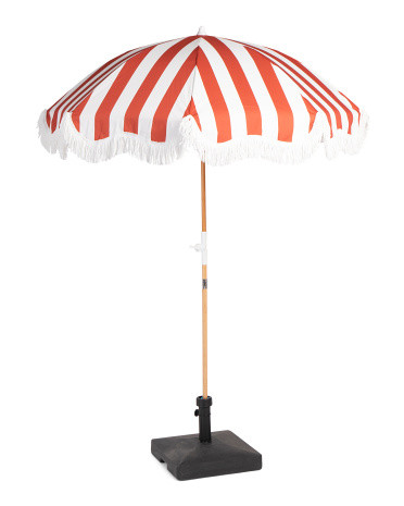 6.5ft Holiday Beach Crew Le Sirenuse Umbrella With Carry Bag | TJ Maxx