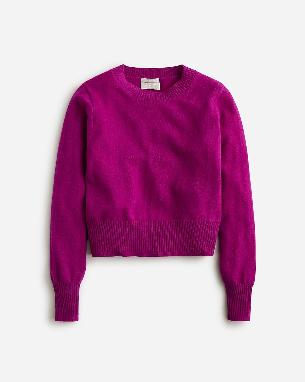 Cashmere shrunken crewneck sweater | J. Crew US