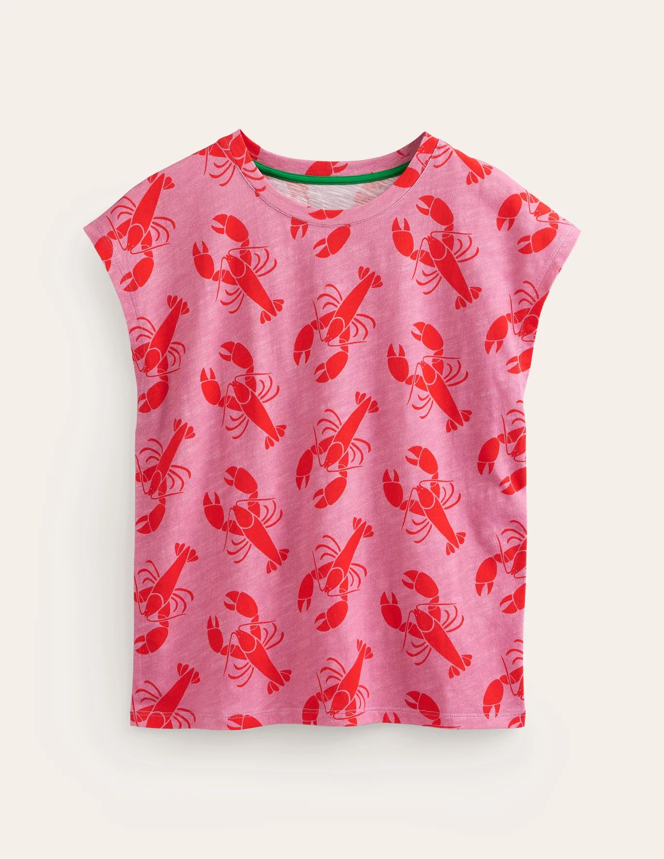 Louisa Printed Slub T-Shirt | Boden (UK & IE)