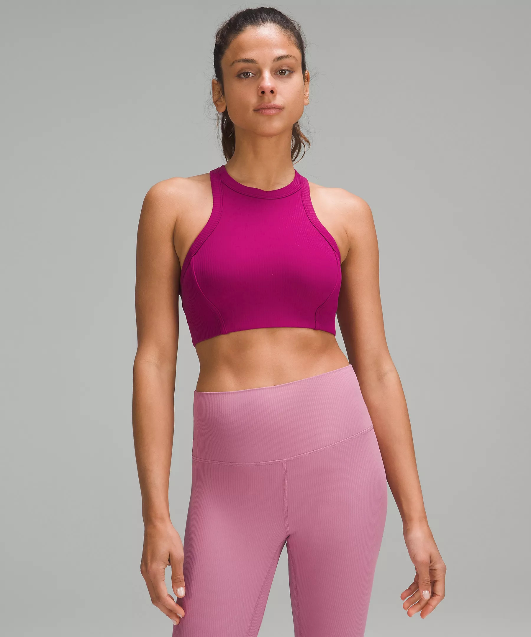 Ribbed Nulu High-Neck Yoga Bra | Lululemon (US)